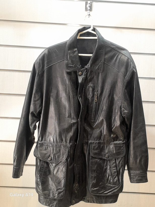 اورکت مردانه چرم طبیعی برند leather SAJAD بادوام بسیار بالا