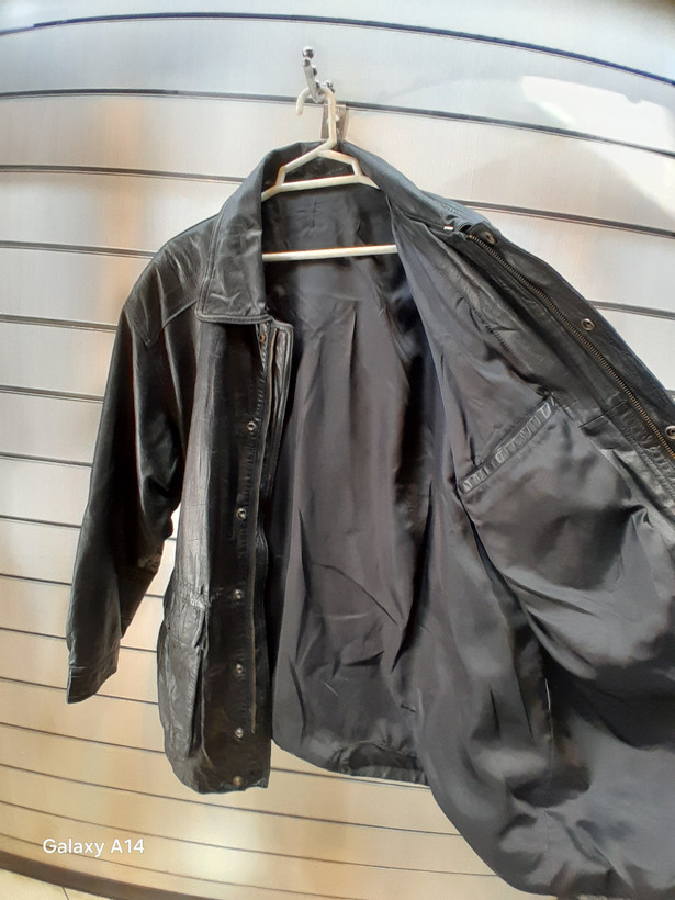 اورکت مردانه چرم طبیعی برند leather SAJAD بادوام بسیار بالا
