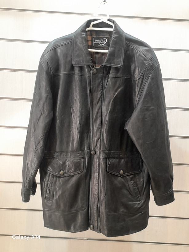 اورکت مردانه چرم طبیعی برند leather SAJAD بادوام بسیار بالا