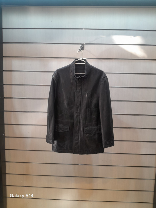 اورکت مردانه چرم طبیعی برند leather SAJAD بادوام بسیار بالا
