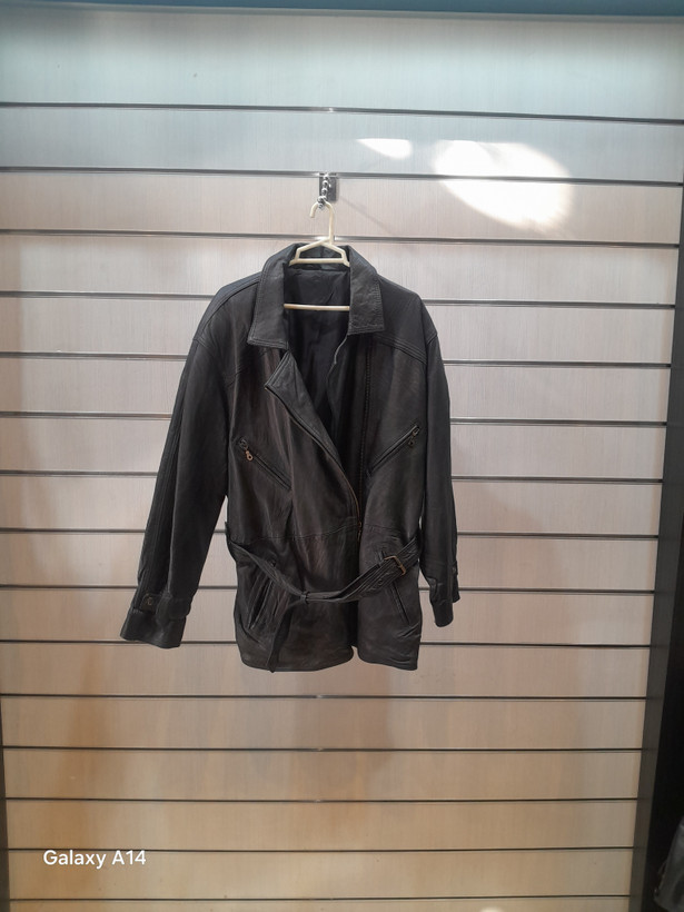 اورکت مردانه چرم طبیعی برند leather SAJAD بادوام بسیار بالا