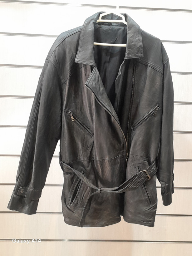 اورکت مردانه چرم طبیعی برند leather SAJAD بادوام بسیار بالا