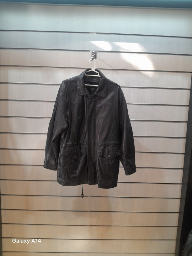 اورکت مردانه چرم طبیعی برند leather SAJAD بادوام بسیار بالا