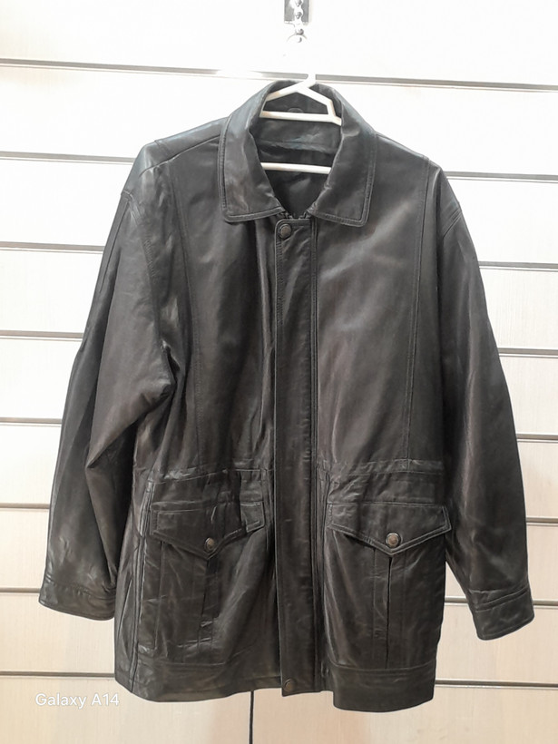 اورکت مردانه چرم طبیعی برند leather SAJAD بادوام بسیار بالا