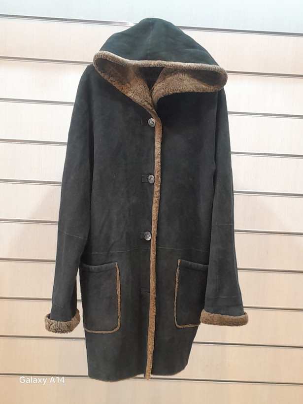 اورکت اسپرت پوست بوفالو اصلی برند leather SAJAD بادام بسیار بالا