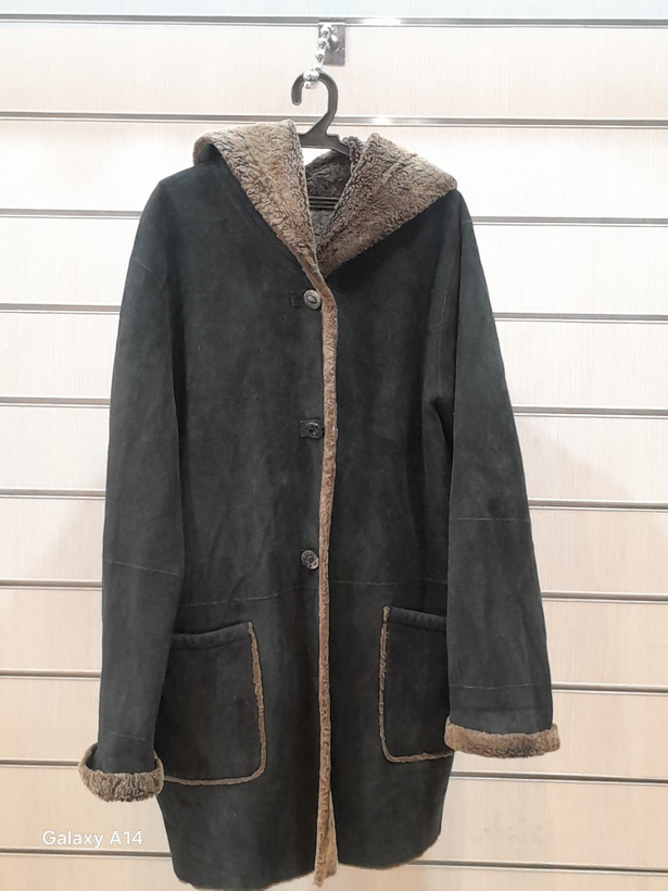 اورکت اسپرت پوست بوفالو اصلی برند leather SAJAD بادام بسیار بالا