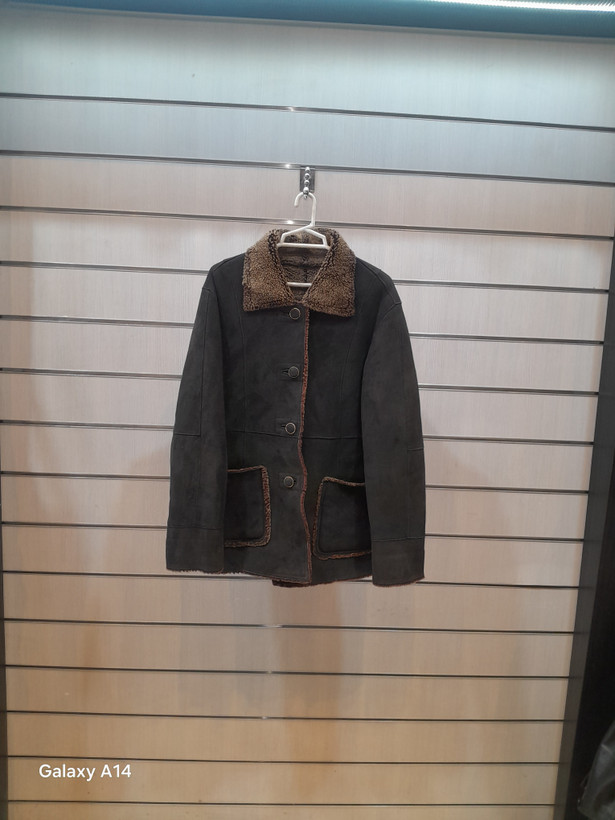 اورکت اسپرت پوست بوفالو اصلی برند leather SAJAD بادام بسیار بالا