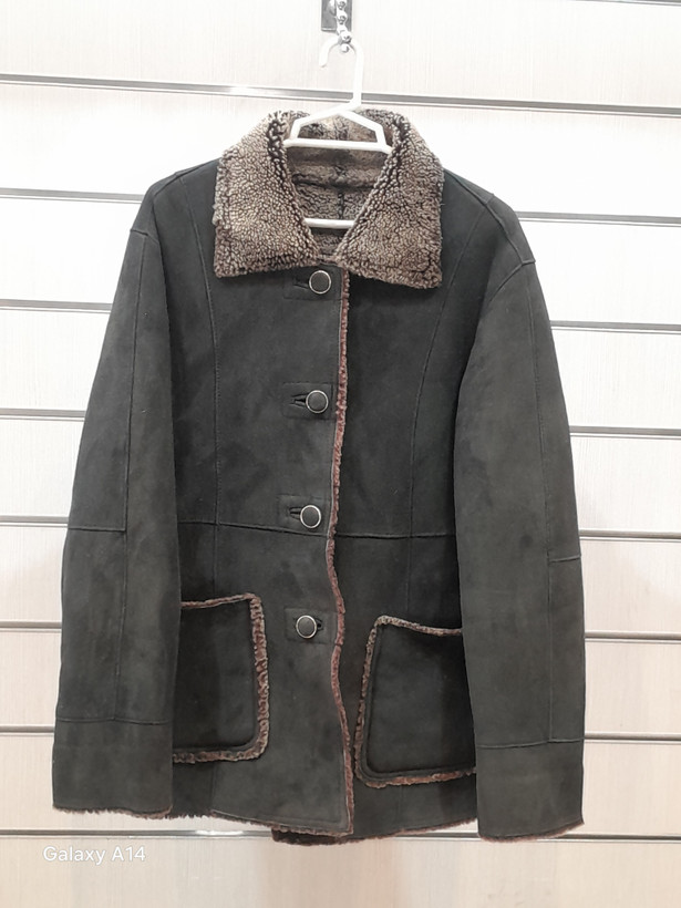 اورکت اسپرت پوست بوفالو اصلی برند leather SAJAD بادام بسیار بالا