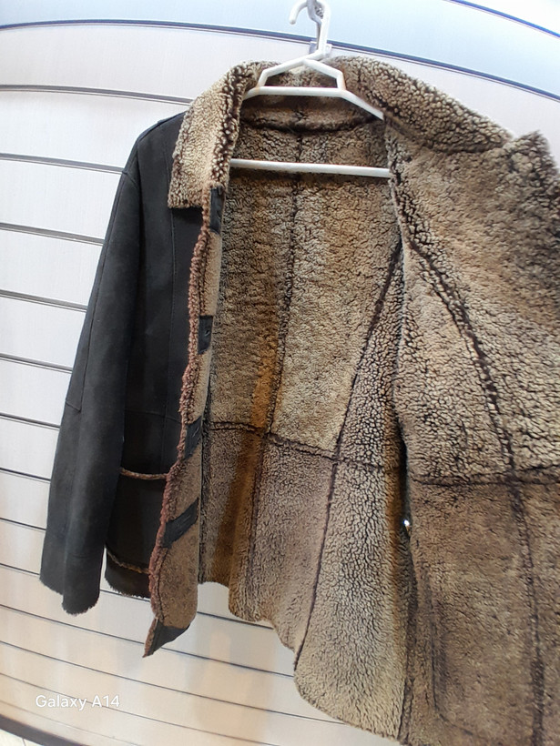اورکت اسپرت پوست بوفالو اصلی برند leather SAJAD بادام بسیار بالا