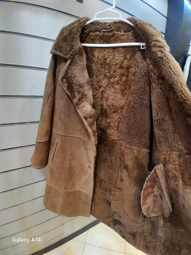 پالتو مردانه پوست بوفالو اصلی برند leather SAJADبادوام بسیار بالا