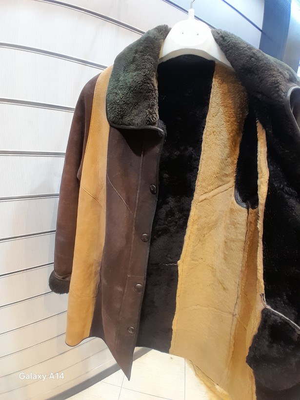 پالتو زنان پوست بوفالو اصلی برندleather SAJADبا دوام بسیار بالا