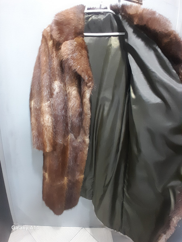 پالتو زنانه پوست سنجاب اصلی برند leather SAJADگرما ودوام بسیار بالا