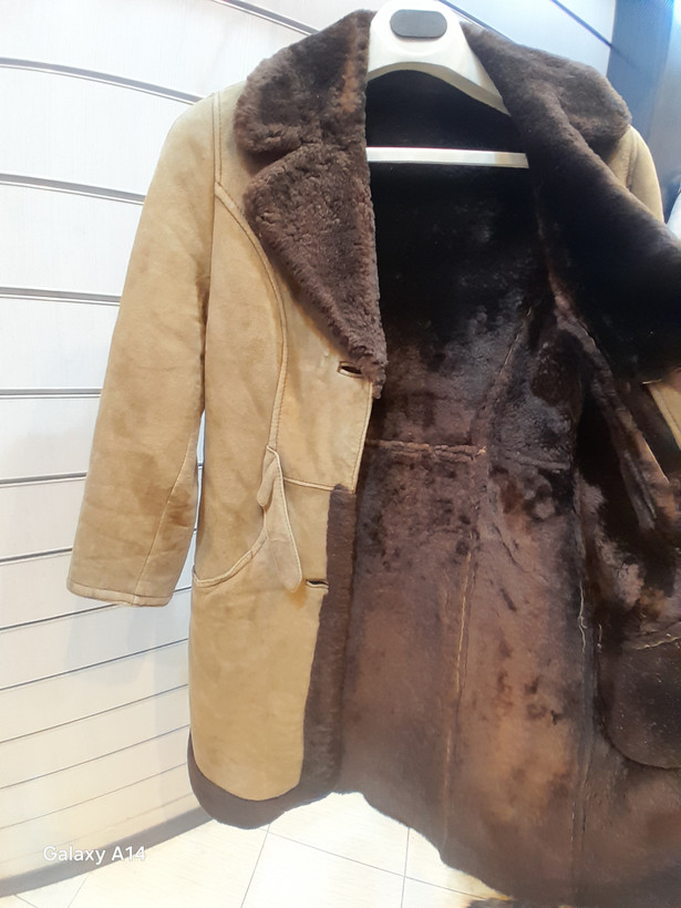 پالتو زنانه پوست بوفالو اصلی برند leather SAJADبادوام بسیار بالا