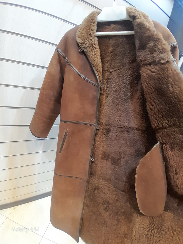پالتو زنانه پوست بوفالو اصلی برند leather SAJADبادوام بسیار بالا