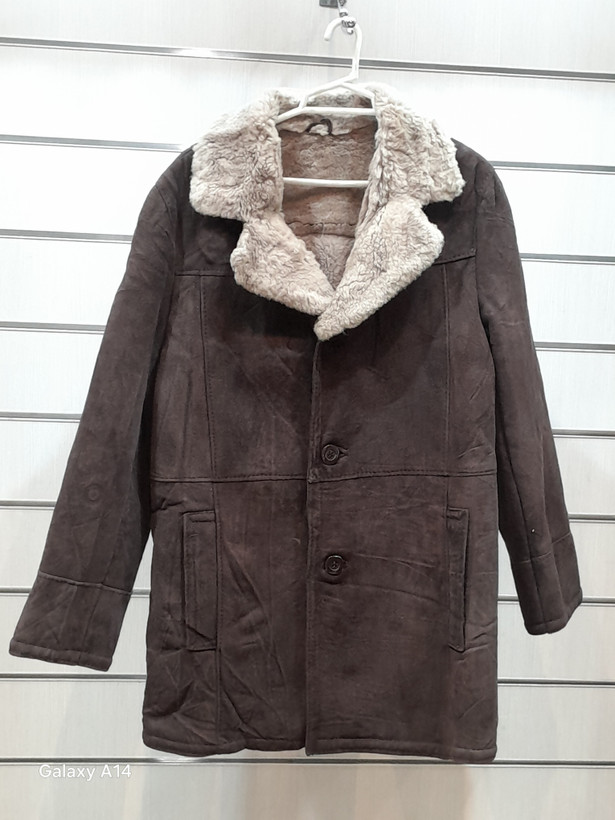 اورکت مردانه پوست بوفالو اصلی برند leather SAJAD بادام بسیار بالا