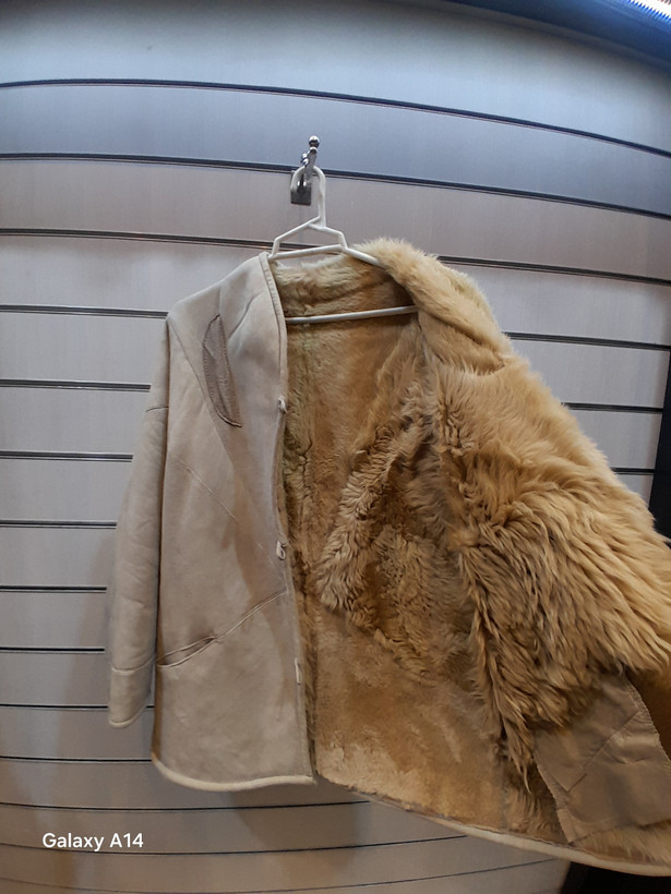 اورکت مردانه پوست بوفالو اصلی برند leather SAJAD بادام بسیار بالا