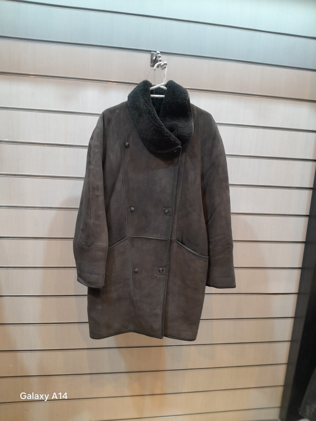 اورکت مردانه پوست بوفالو اصلی برند leather SAJAD بادام بسیار بالا