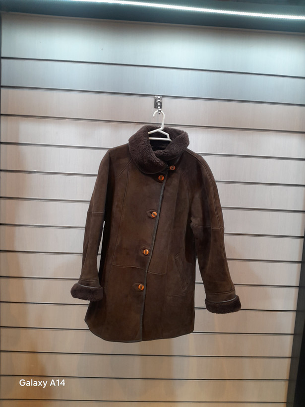 اورکت یونیسکس پوست بوفالو اصلی برند leather SAJAD بادام بسیار بالا