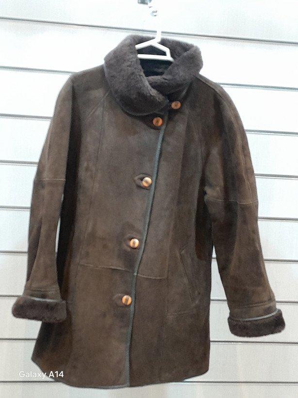 اورکت یونیسکس پوست بوفالو اصلی برند leather SAJAD بادام بسیار بالا