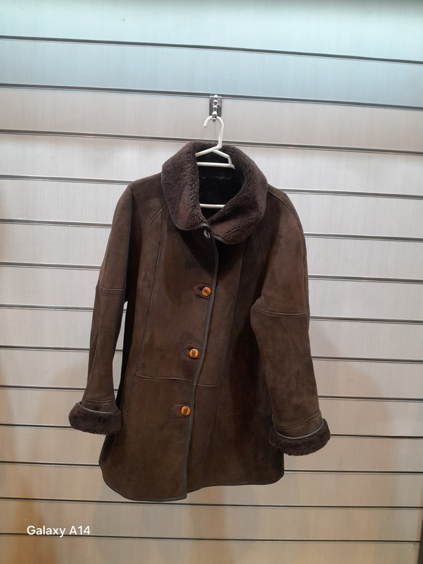 اورکت یونیسکس پوست بوفالو اصلی برند leather SAJAD بادام بسیار بالا