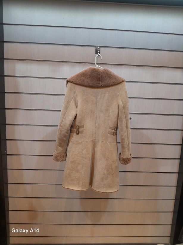 پالتو زنانه پوست بوفالو اصلی برند leather SAJADبادوام بسیار بالا