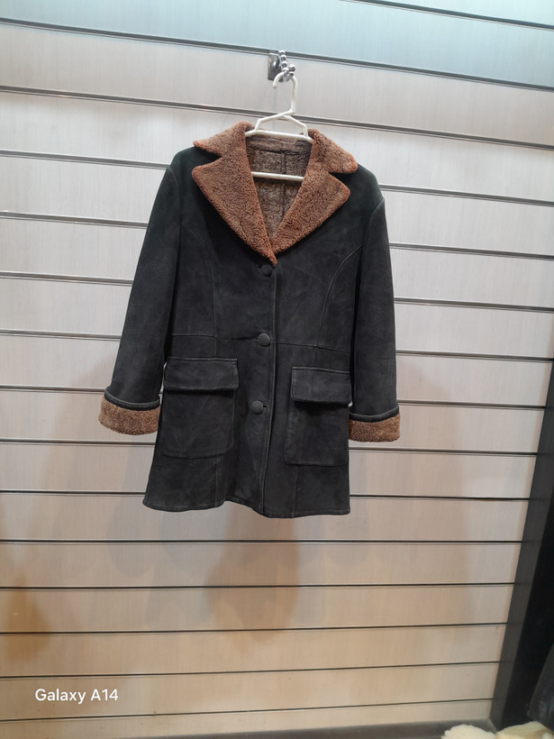 اورکت یونیسکس پوست بوفالو اصلی برند leather SAJAD بادام بسیار بالا