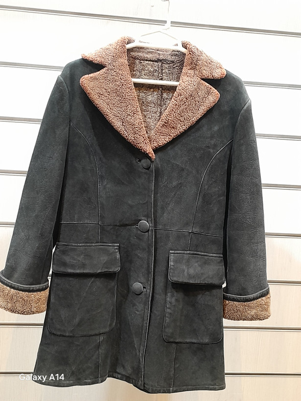 اورکت یونیسکس پوست بوفالو اصلی برند leather SAJAD بادام بسیار بالا