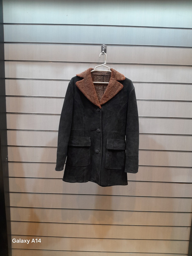 اورکت یونیسکس پوست بوفالو اصلی برند leather SAJAD بادام بسیار بالا