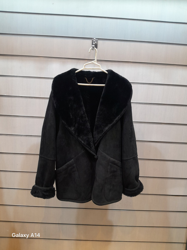 اورکت یونیسکس پوست بوفالویقه پوست گوسفندمیرینوس اصلی برند leather SAJAD بادام بسیار بالا