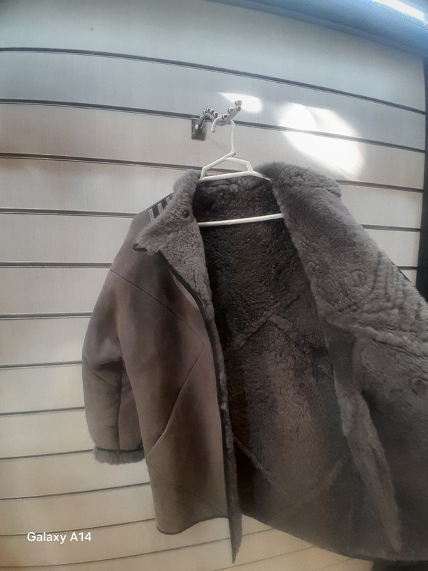 اورکت یونیسکس پوست بوفالو اصلی برند leather SAJAD بادام بسیار بالا