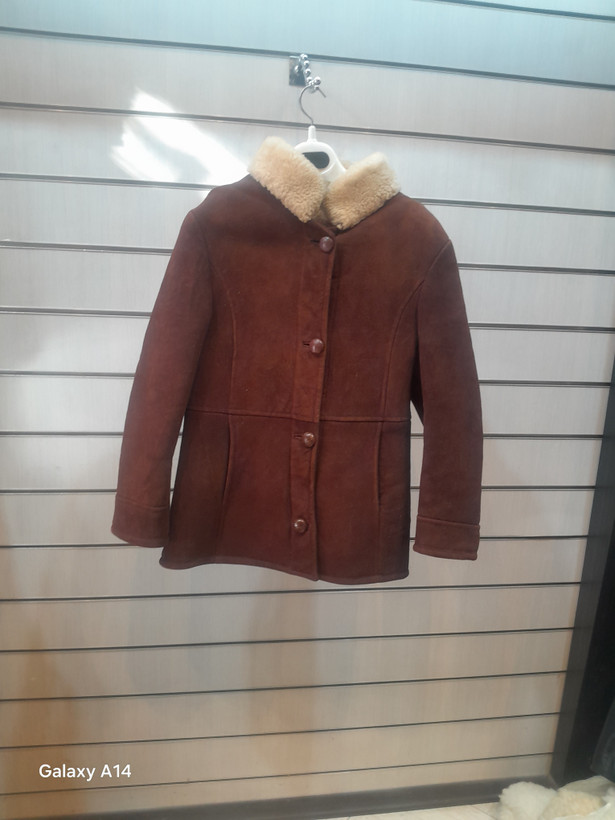 اورکت مردانه پوست بوفالو اصلی برند leather SAJAD بادام بسیار بالا