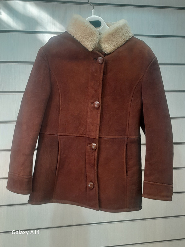 اورکت مردانه پوست بوفالو اصلی برند leather SAJAD بادام بسیار بالا