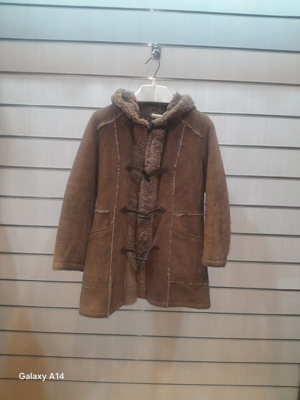 اورکت زنانه پوست بوفالو اصلی برند leather SAJAD بادام بسیار بالا