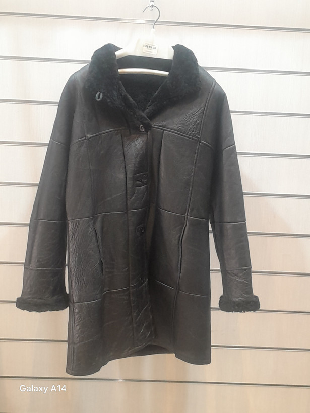 اورکت یونیسکس پوست بوفالو اصلی برند leather SAJAD بادام و گرما بسیار بالا