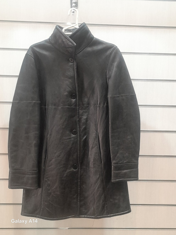 اورکت مردانه پوست بوفالو اصلی برند leather SAJAD بادام بسیار بالا