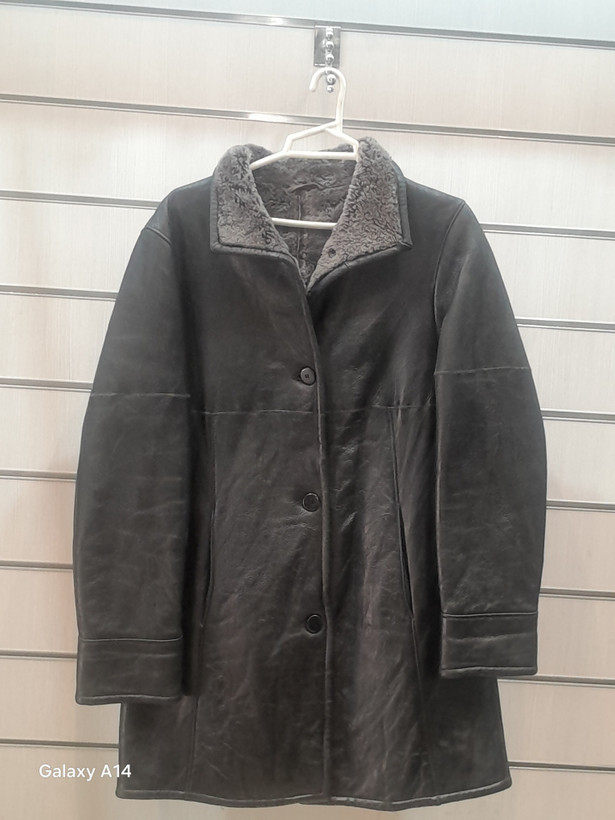 اورکت مردانه پوست بوفالو اصلی برند leather SAJAD بادام بسیار بالا