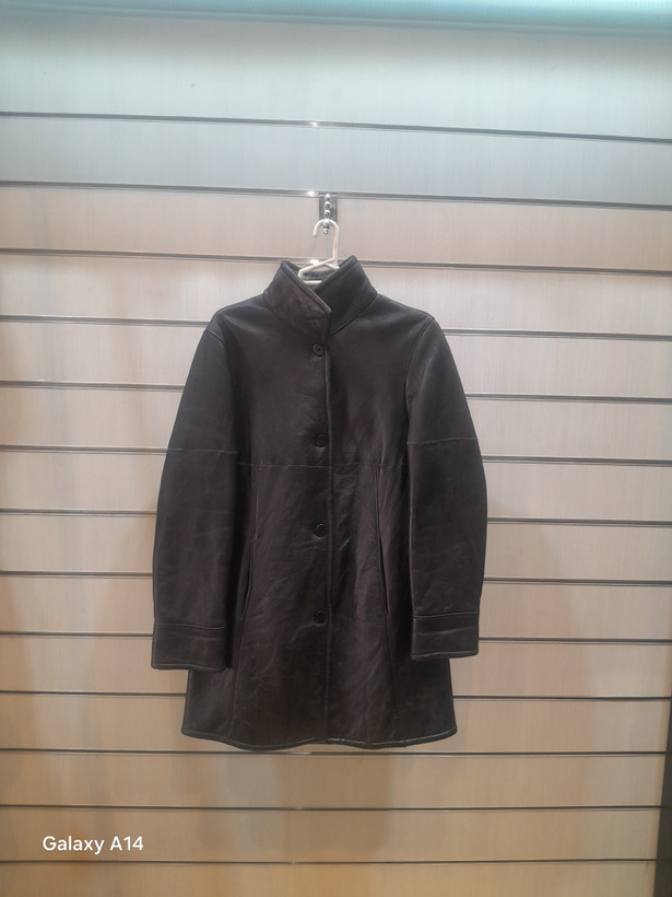 اورکت مردانه پوست بوفالو اصلی برند leather SAJAD بادام بسیار بالا