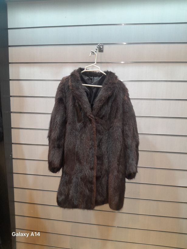 پالتو زنانه پوست سمور طبیعی برند leather SAJAD بادوام و گرما بسیاربالا