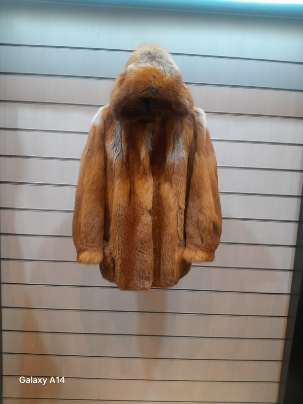 پالتو یونیسکس پوست روباه طبیعی برند leather SAJAD بادوام وگرمابسیار بالا