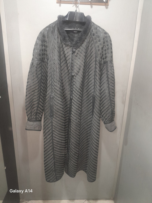 پالتو یونیسکس پوست بوفالو طبیعی برند leather SAJAD بادوام وگرمابسیار بالا
