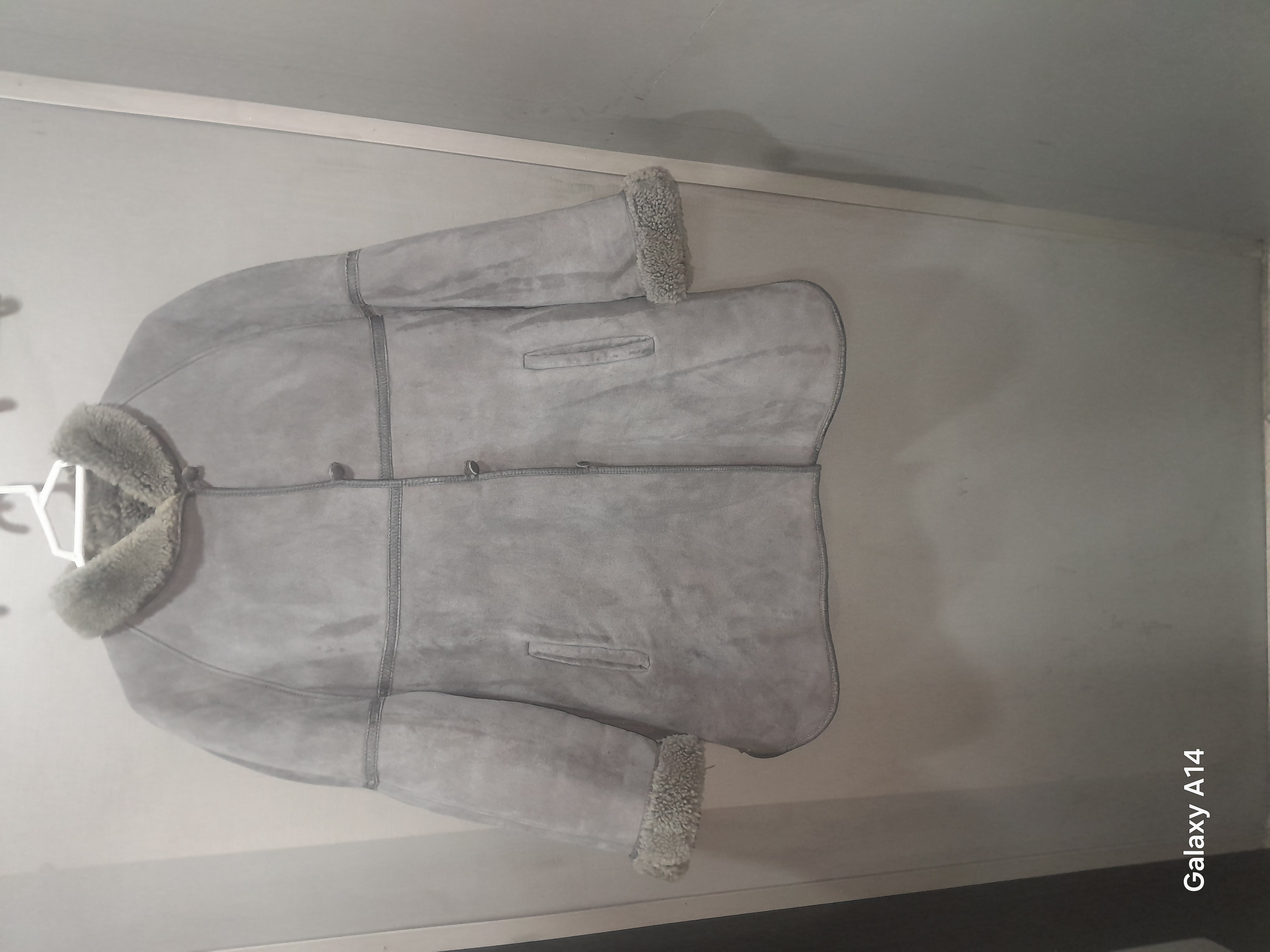 اورکت مردانه پوست بوفالو اصلی برند leather SAJAD بادام بسیار بالا