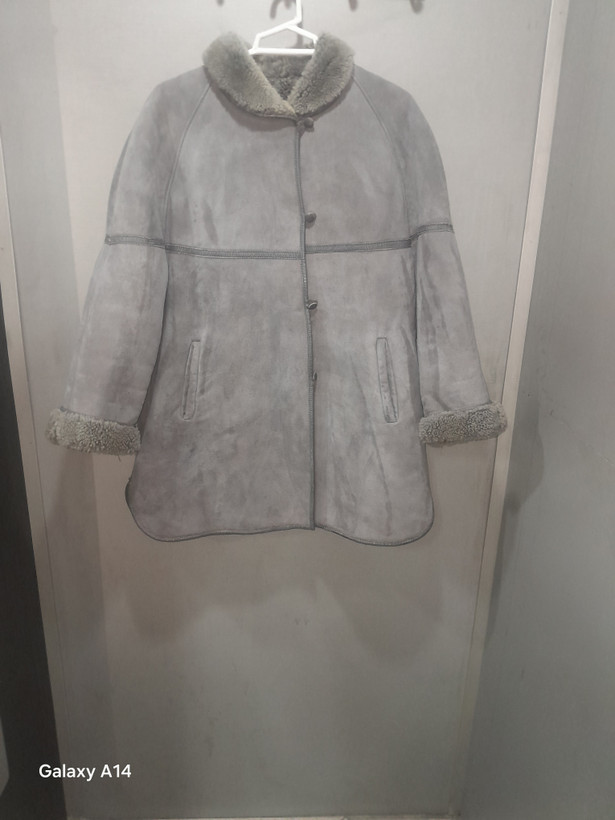 اورکت مردانه پوست بوفالو اصلی برند leather SAJAD بادام بسیار بالا