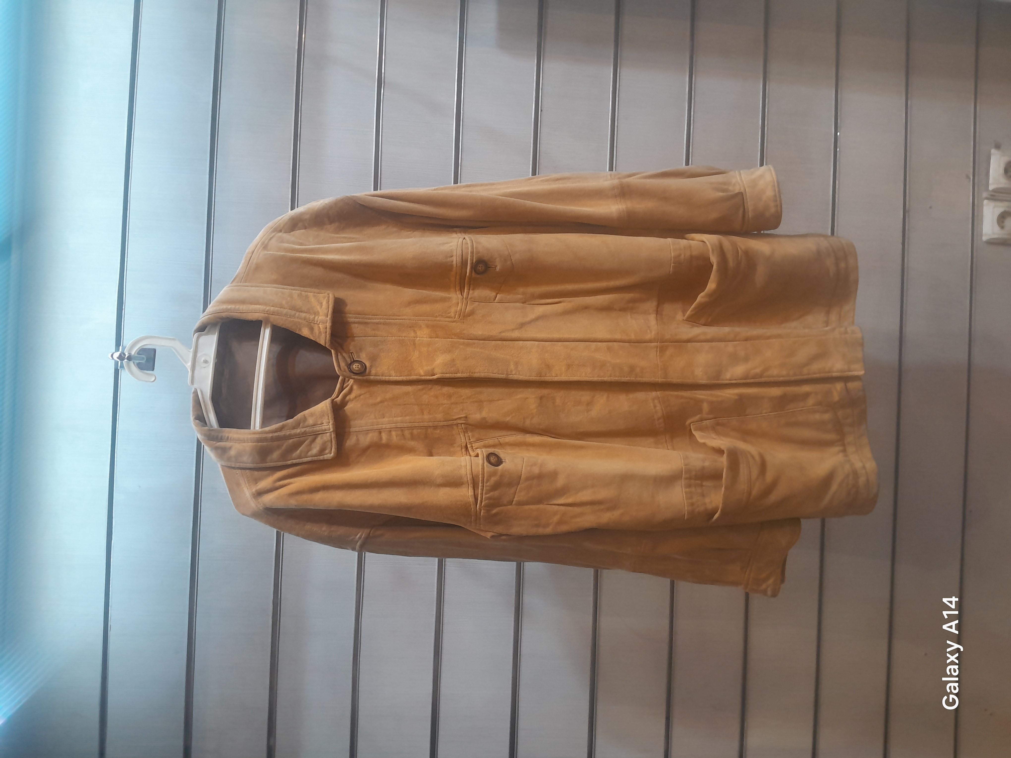 اورکت مردانه چرم جیر گوسفندی طبیعی برند leather SAJAD بادوام وگرمابسیار بالا