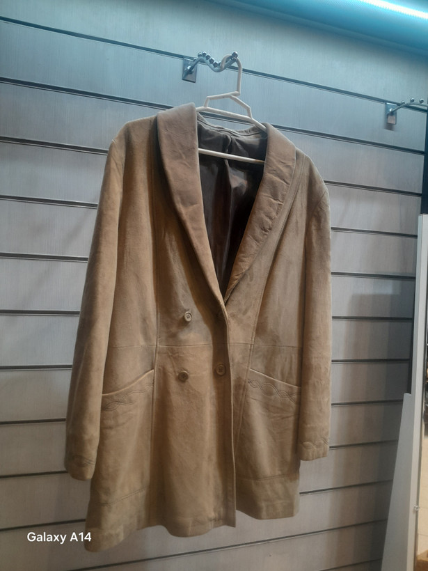 کت یونیسکس چرم جیر گوسفندی طبیعی برند leather SAJAD بادوام وگرمابسیار بالا