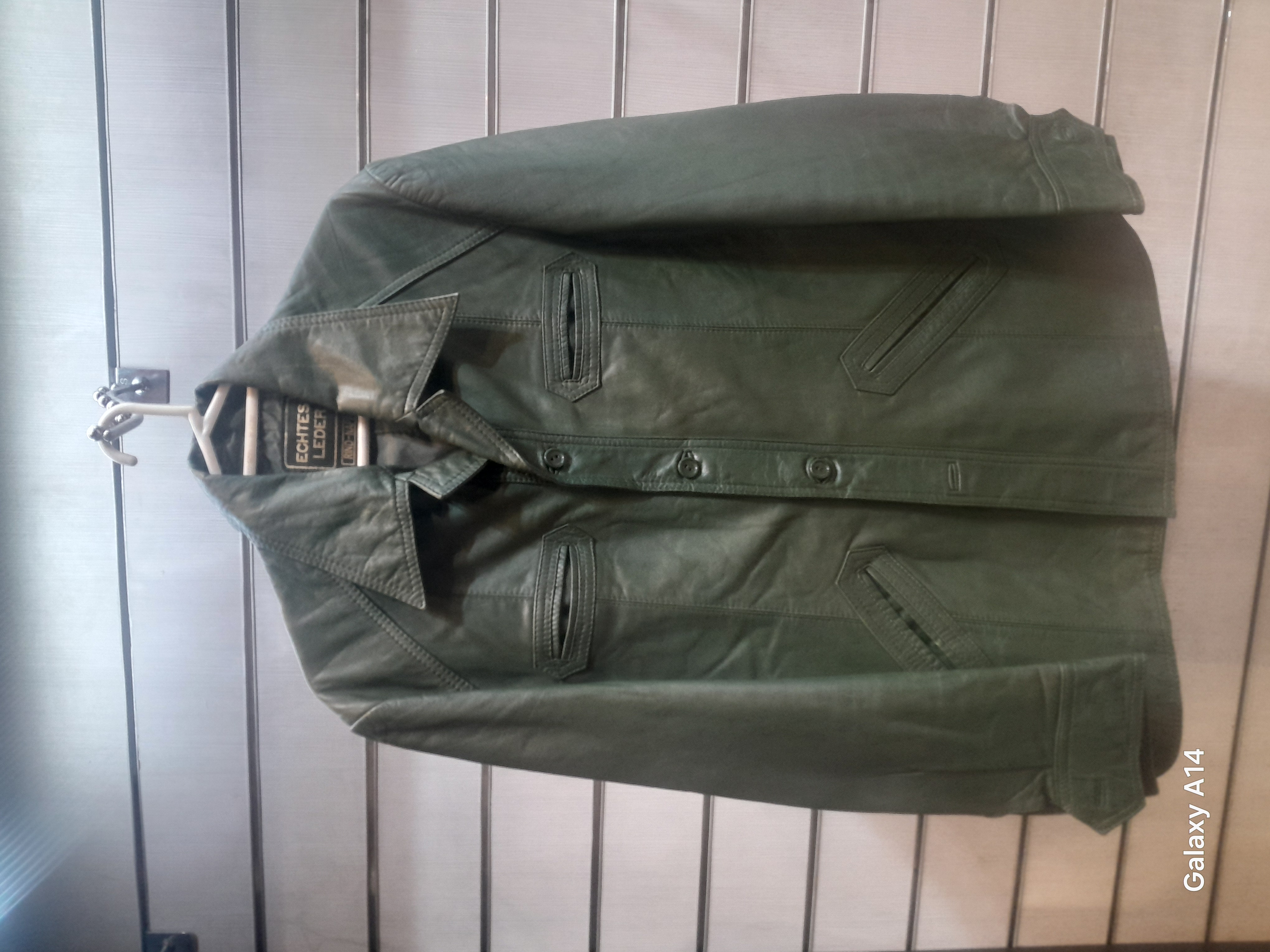 کاپشن یونیسکس چرم گاوی طبیعی برند leather SAJAD بادوام وگرمابسیار بالا