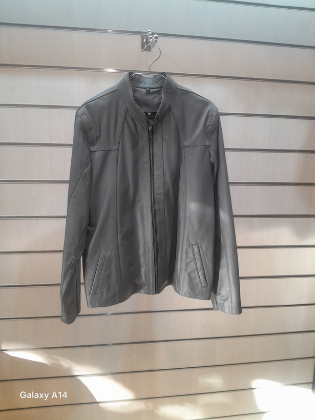 کاپشن مردانه چرم گوسفندی طبیعی برند leather SAJAD بادوام وگرمابسیار بالا