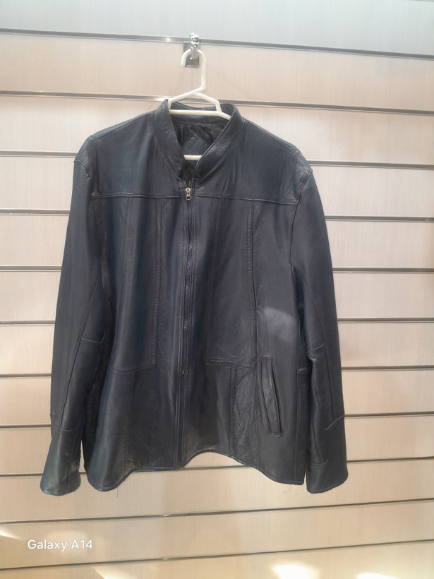 کاپشن مردانه چرم گوسفندی طبیعی برند leather SAJAD بادوام وگرمابسیار بالا