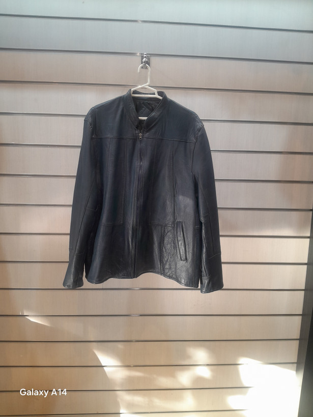 کاپشن مردانه چرم گوسفندی طبیعی برند leather SAJAD بادوام وگرمابسیار بالا