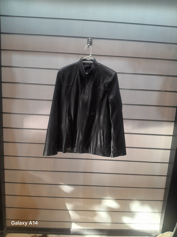 کاپشن مردانه چرم گوسفندی طبیعی برند leather SAJAD بادوام وگرمابسیار بالا