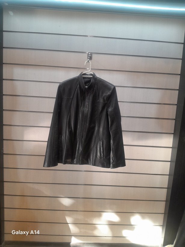 کاپشن مردانه چرم گوسفندی طبیعی برند leather SAJAD بادوام وگرمابسیار بالا